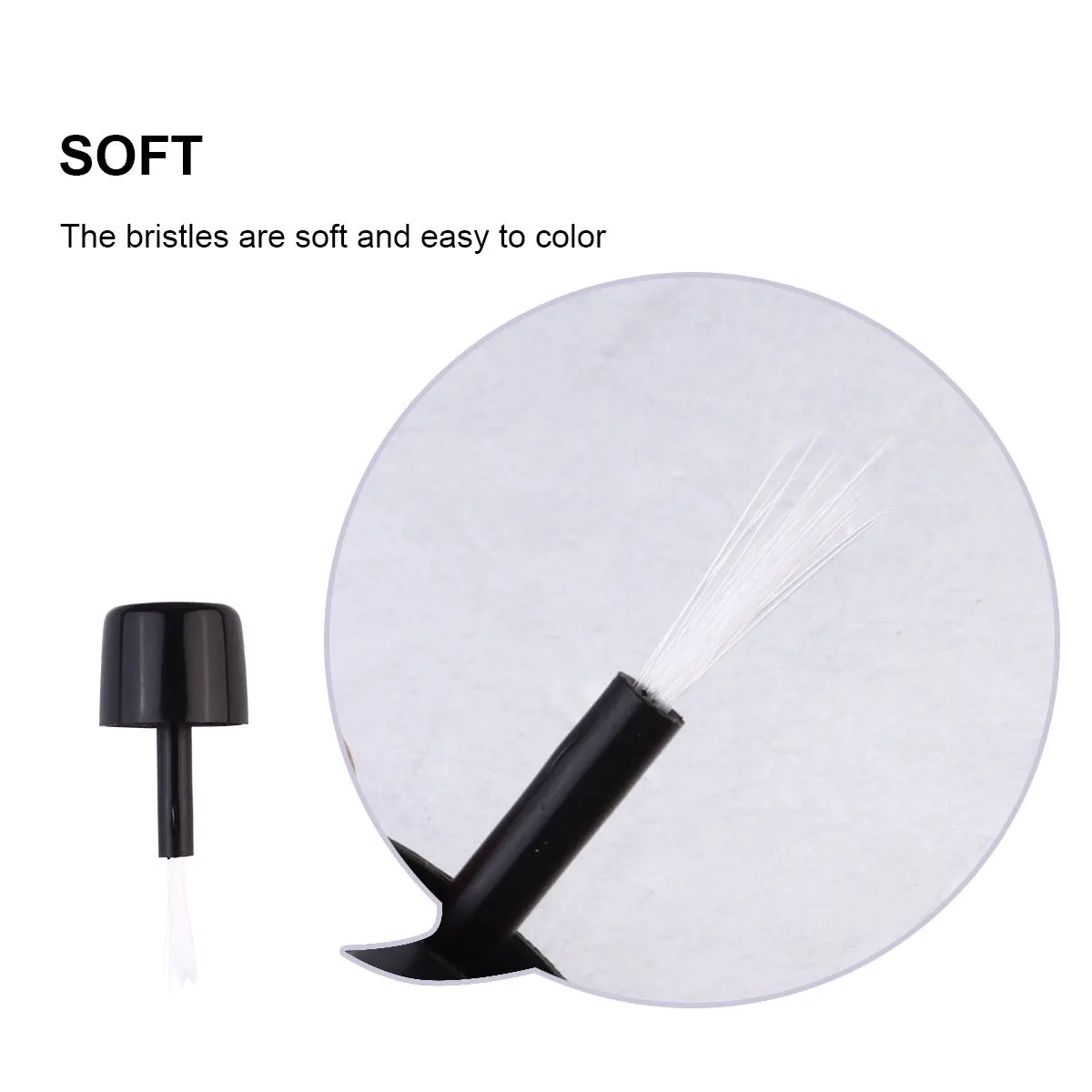 

200pcs Thin Nail Brush Disposable Applicator for Nail Polish Practical Portable Manicure Tool Liquid Application Aid