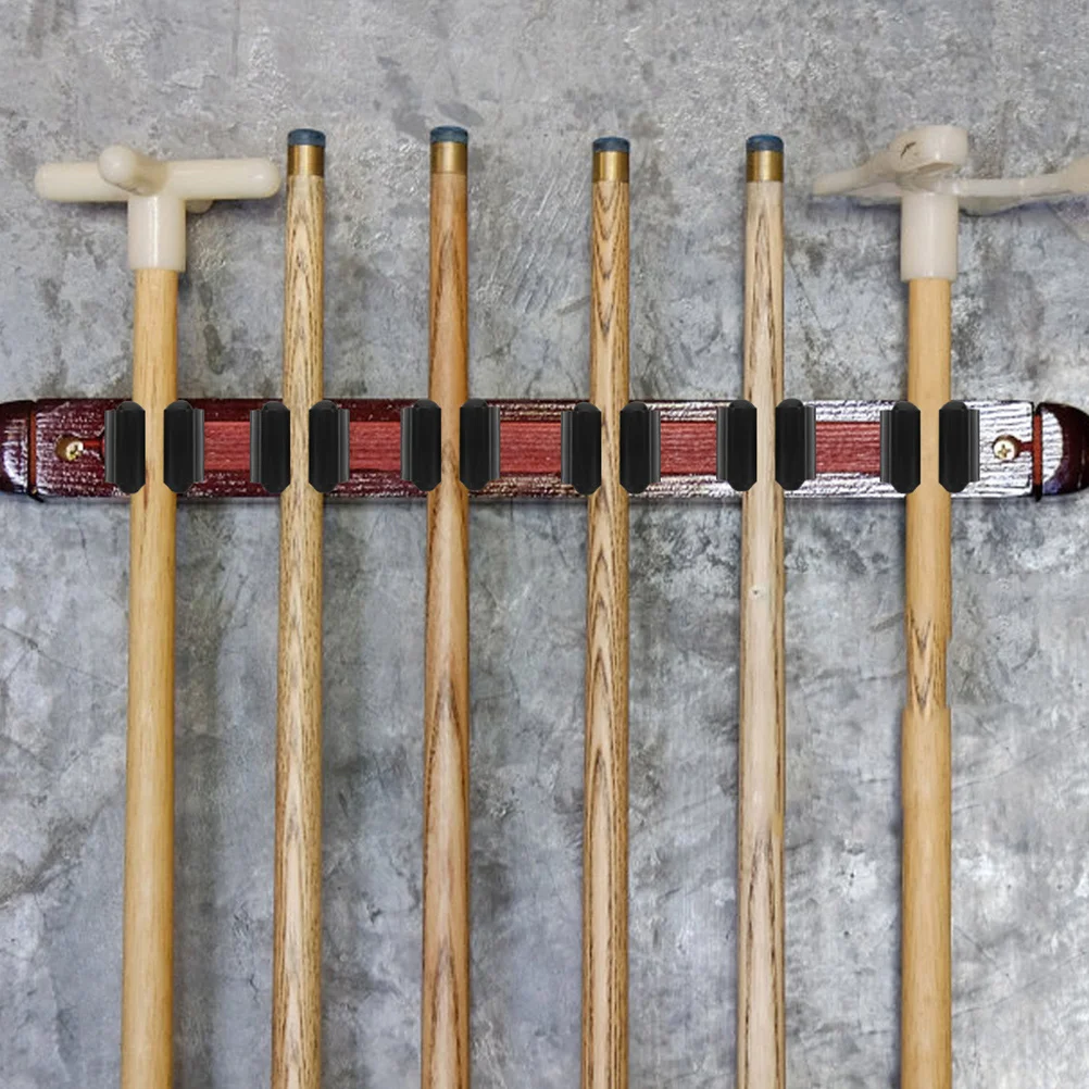 

12 Pcs Positioning Clip Fish Pole Holder Billiard Stick Fixed Fishing Rod Wall Clamp Storage Rack