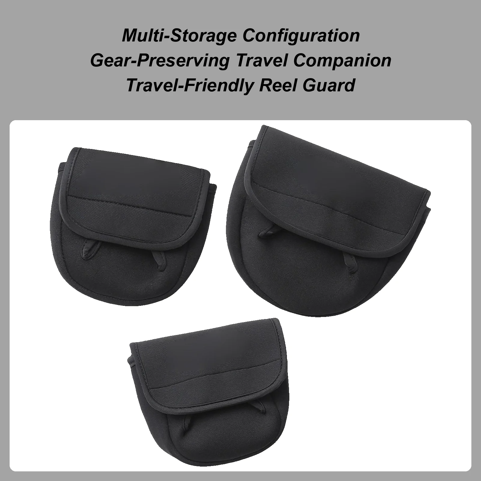 

Fly Reel Case Waterproof Adjustable Box 3 Pieces Fly Reel Storage Cover Pouch For Men Father Freshwater Saltwater Outdoor Shore