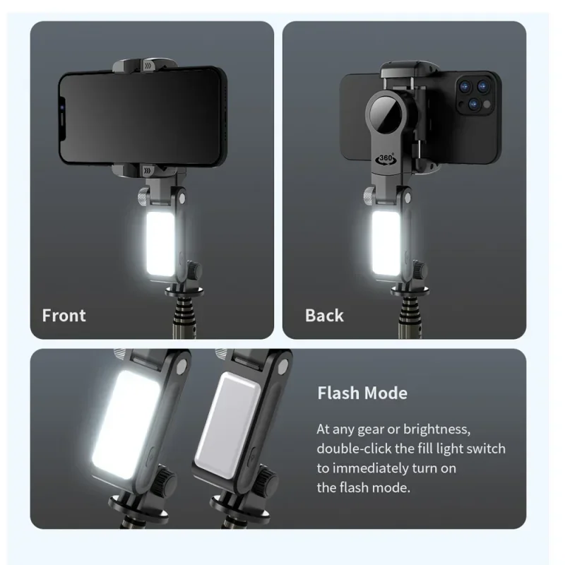 Handheld for Gimbal Phone Bluetooth Handheld Stabilizer with Tripod Selfie Stick Folding Gimbal for Xiaomi iPhone Smartphone New