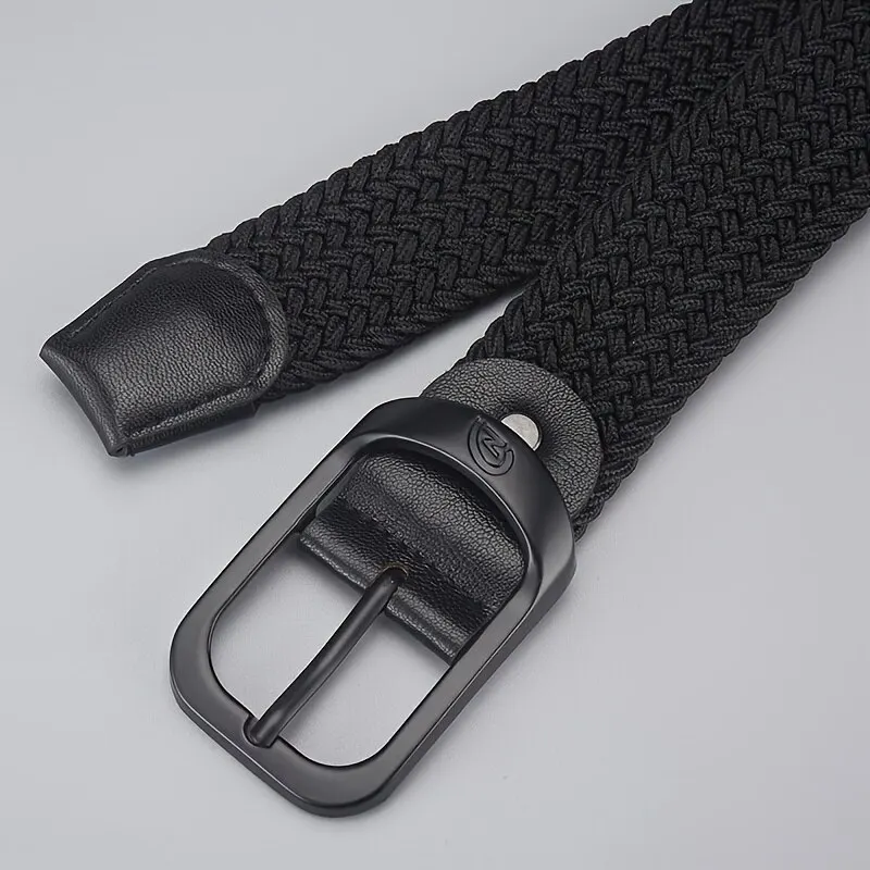 Men's Belt Casual Woven Elastic Belt Outdoor Sports Women's Belt No Need for Punching Climbing Work Belt For Men Women Fashion, image 5