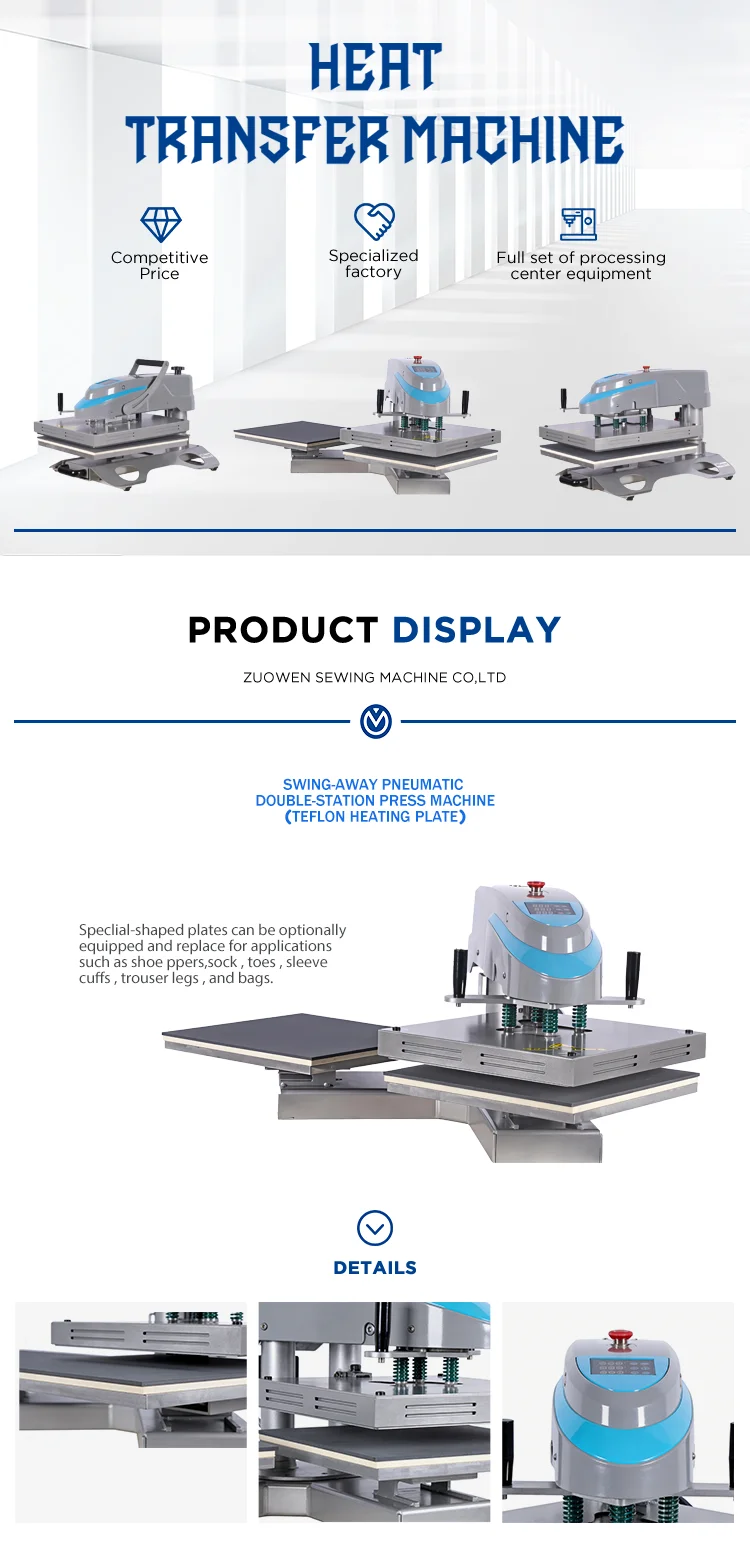 

Swing-away Pneumatic Double-station Heat Press Machine MC-2020/2525/2030/4040-YD2