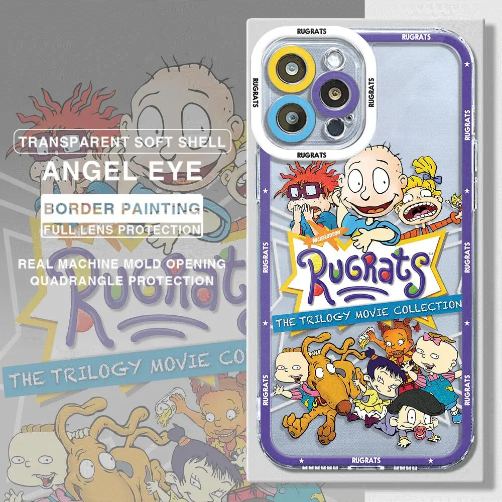 Cartoon Funny Rugrats  Phone Case for Apple iPhone 13 12 Mini 8 Plus XS X 7 14 Pro Max 11 Pro SE 15 Pro XR Cover