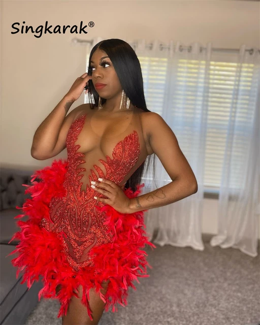 Robe de bal courte rouge hotsell