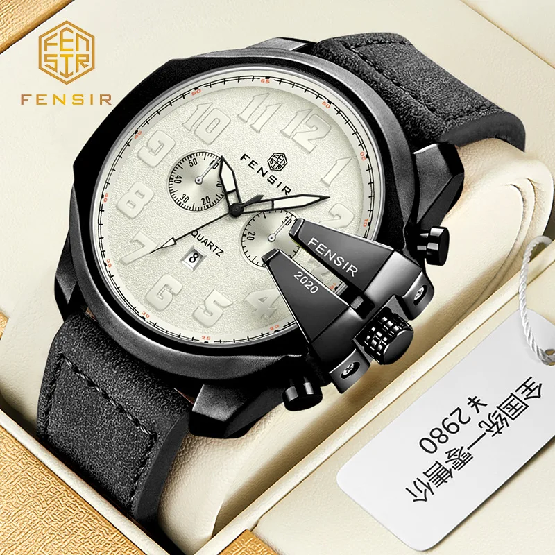 

Personality Decorative Big Dial Hot Selling Fashion Business Quartz Watch Mens Creative Classic Unique Mens Wristwatch Clock