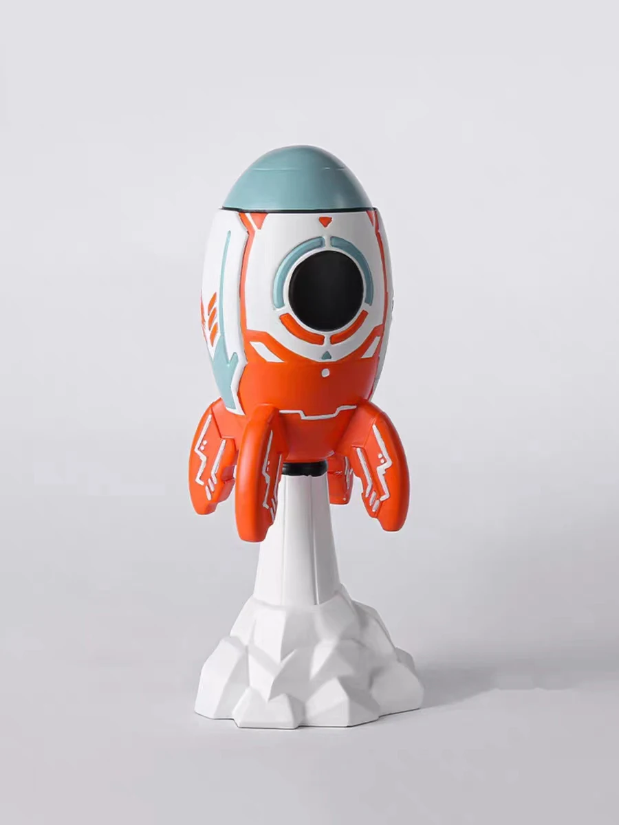 Home Decoration Simulated Rocket Sculpture Modern Simple Rocket Resin Decor Model Luxury Living Room Desktop Accessories Gifts