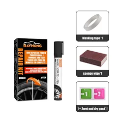 Universal Black Paint Fix Tool Car DIY Alloy Wheel Repair Adhesive Kit For Car Auto Rim Dent Scratch Care Accessories Quick