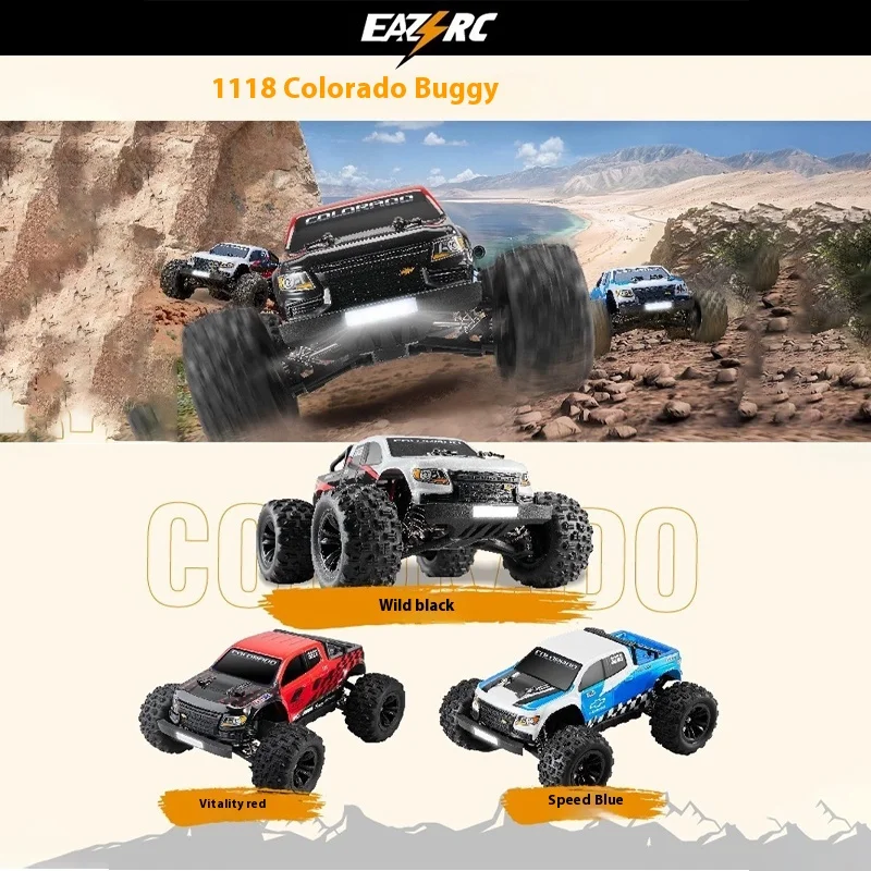 FMS Colorado 1/18 Rc จําลองรีโมทคอนโทรลไร้แปรงความเร็วสูงรถออฟโรด 4wd จําลองรถปีนเขาของเล่น