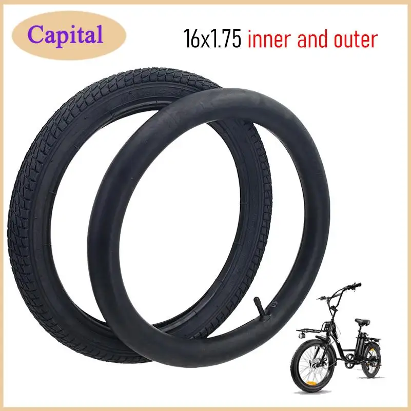 

For Small Wheel Folding Bicycle Tire FOR E-Bike/Fold Bicycle Tire 16X1.75 (47-305) inner and outer tires