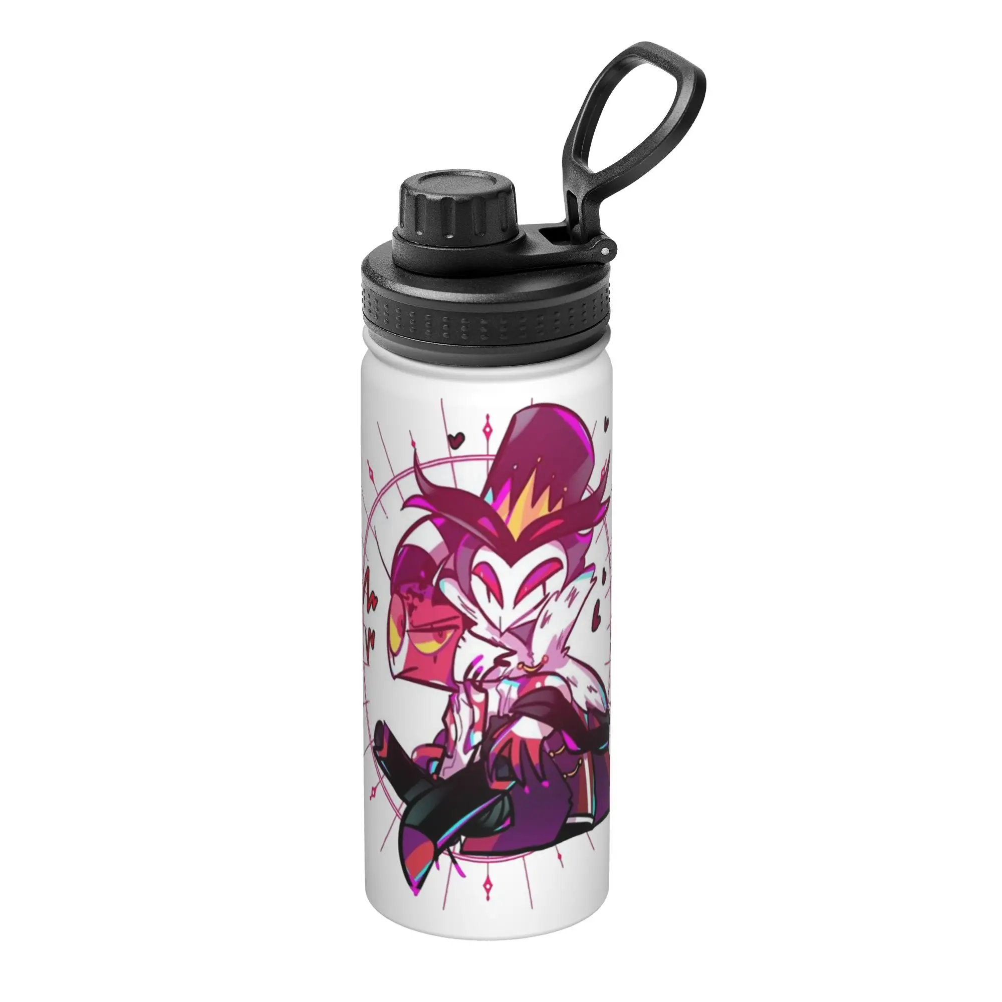 Termo Deportivo Aislado de 18 oz con Diseño de Stolas de Helluva Boss, Tazas de Café, Termo, Botella de Agua para Oficina y Hogar
