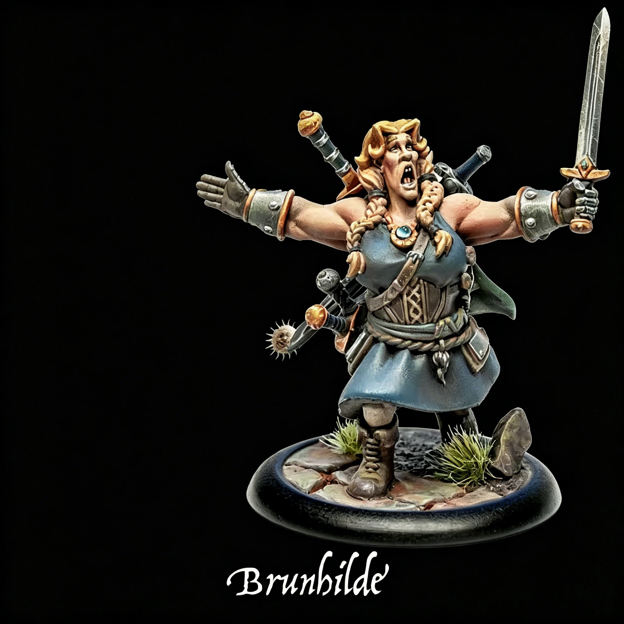 High Quality Casting Resin Model Assembly Kit, Brunhilde The Giant, Unpainted (excluding Cards)