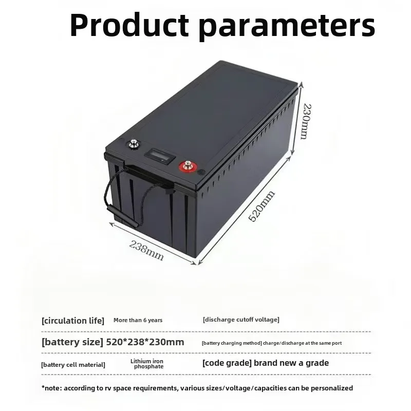 تبديل البطاريات au ليثيوم أيون 48 فولت 150 أمبير، 48 فولت، 100 أمبير، 5 كيلو وات في الساعة، 7 كيلو وات في الساعة، صب voiturette de Golf، sauvegarde، onduleur RV E #4