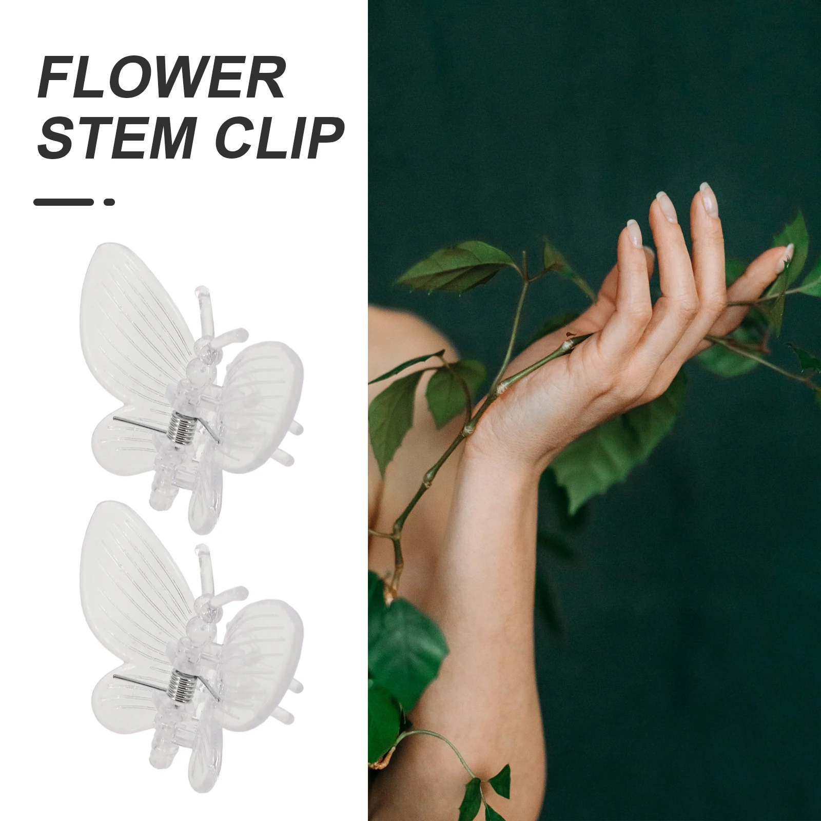 

10Pcs Orchid Clips Clear Small Plant Stem Supports Plant Clamps for Garden Vines and Flowers Orchid Clips