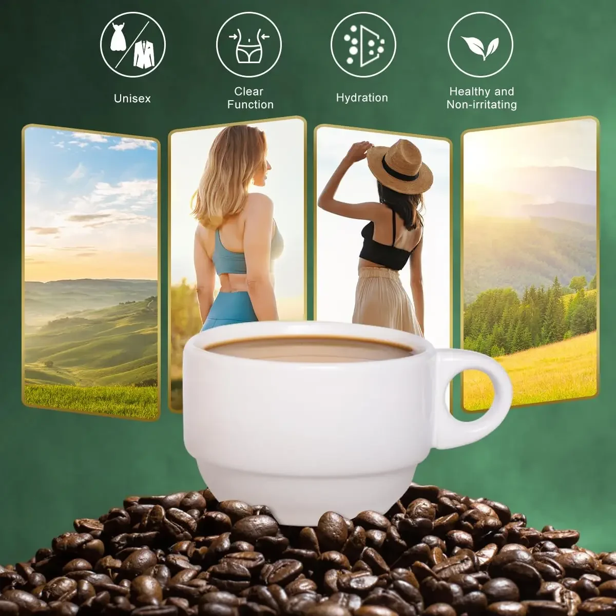 2 Boxs 100% Natural Herbal Premium Green Coffee  Bean Extract Powder Super Safe Weight Loss Fast Slim Products 18 Pcs/Box