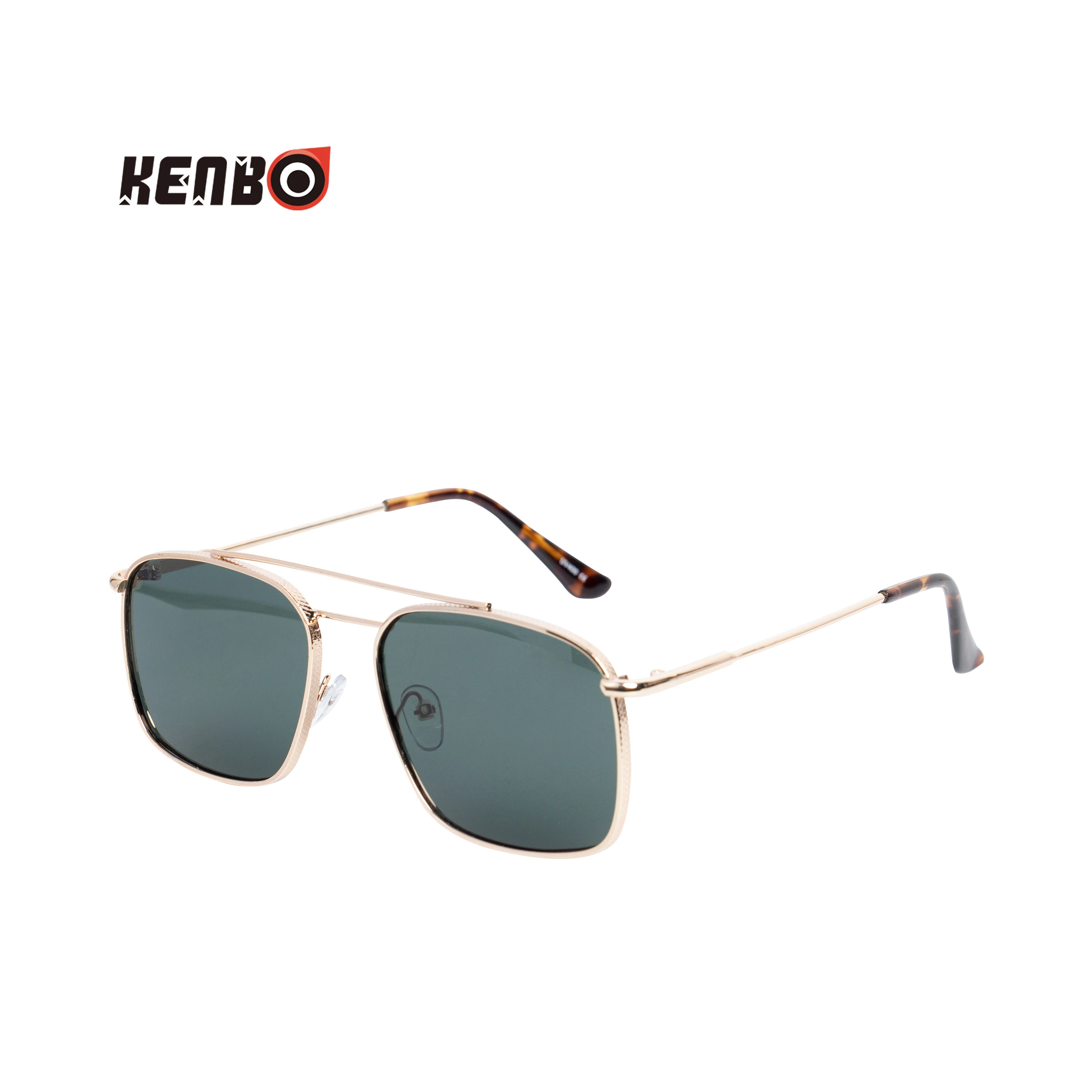 Kenbo Metal Square Sunglasses Woman Men Vintage Sun Glasses Fashion Brand Mirror Eyeglasses Double Beam Designer Eyewear