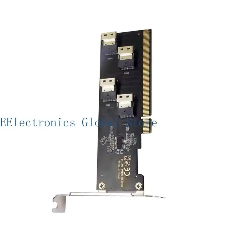 462B PCIe X16 إلى 4X SFF-8654 لبطاقة PCIE VROC لـ NVME #4