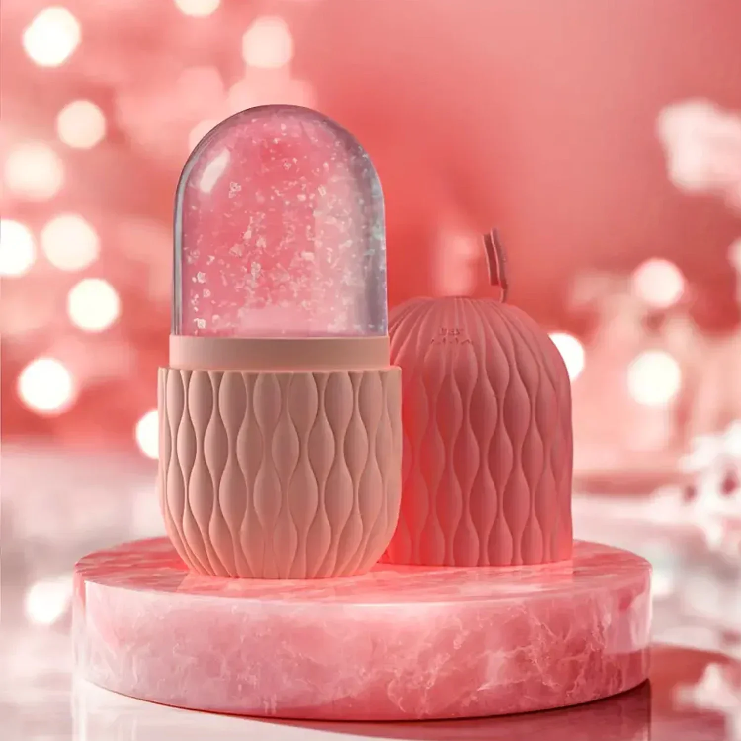 Rouleau à glace pour le visage et les yeux, outils de soins de la peau, support de glace, Cube Gua Sha, Massage du visage, moule à glace pour le raffermissement de la peau du visage