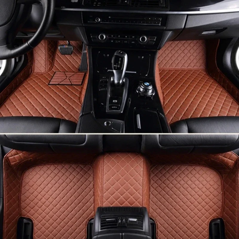 Car Floor Mats For Mitsubishi Outlander 4WD 2WD 2013 2014 2015 2016 2017 2018 2019 2020 2021 Custom Auto Foot Pads Carpet Cover image 3