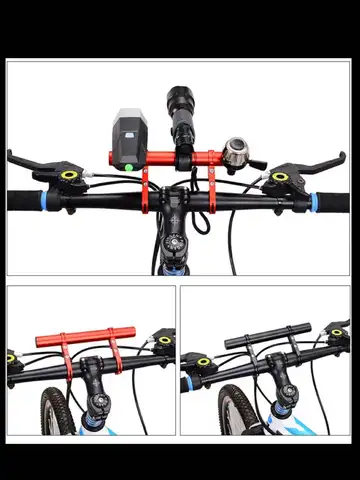 10/20/30cm bicycle handlebar extension bracket MTB headlight installation extension pole highway mountain bike handlebar extensi