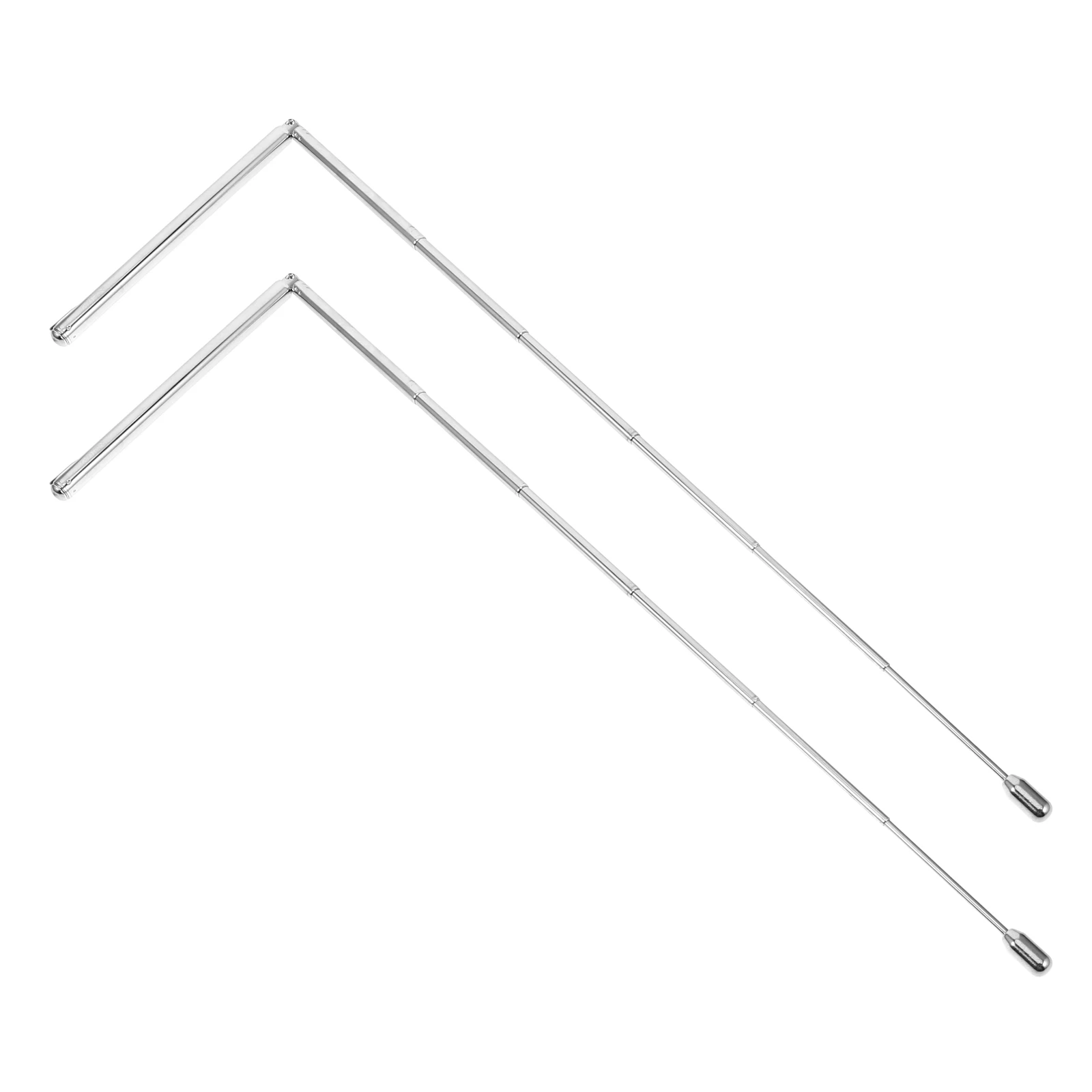 

2pcs Flexible Water Divining Rods Portable Detection Tools Adjustable Dowsing Sticks Spirit Positioning L Rods Retractable