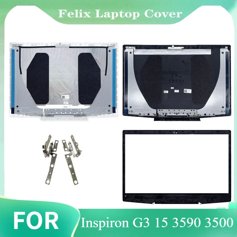 

For Inspiron G3 15 3590 3500 New Laptop LCD Back Cover/Front Bezel/Hinges Blue Red White Screen Rear Lid Case