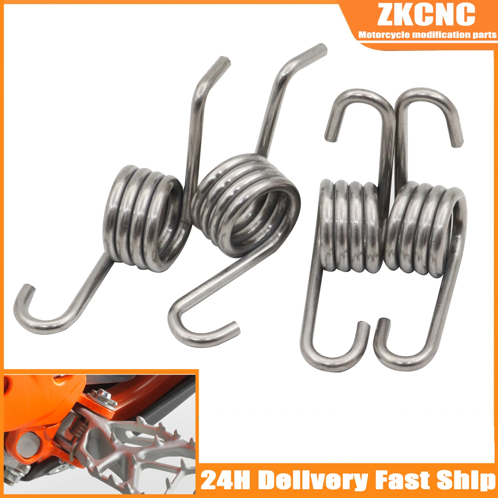 Motorcycle Foot Pegs Footpegs Footrest Spring For KTM SX SXF EXC EXCF XC XCF XCFW HUSQVARNA TC FC TE FE FS 125-501