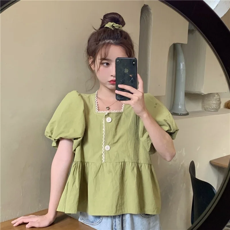 

Shirts Women Organza Ruffle Collar Trapeze Fit Charity Banquet Fairytale Blouse Dreamy Women Magical Social Celebration Looks