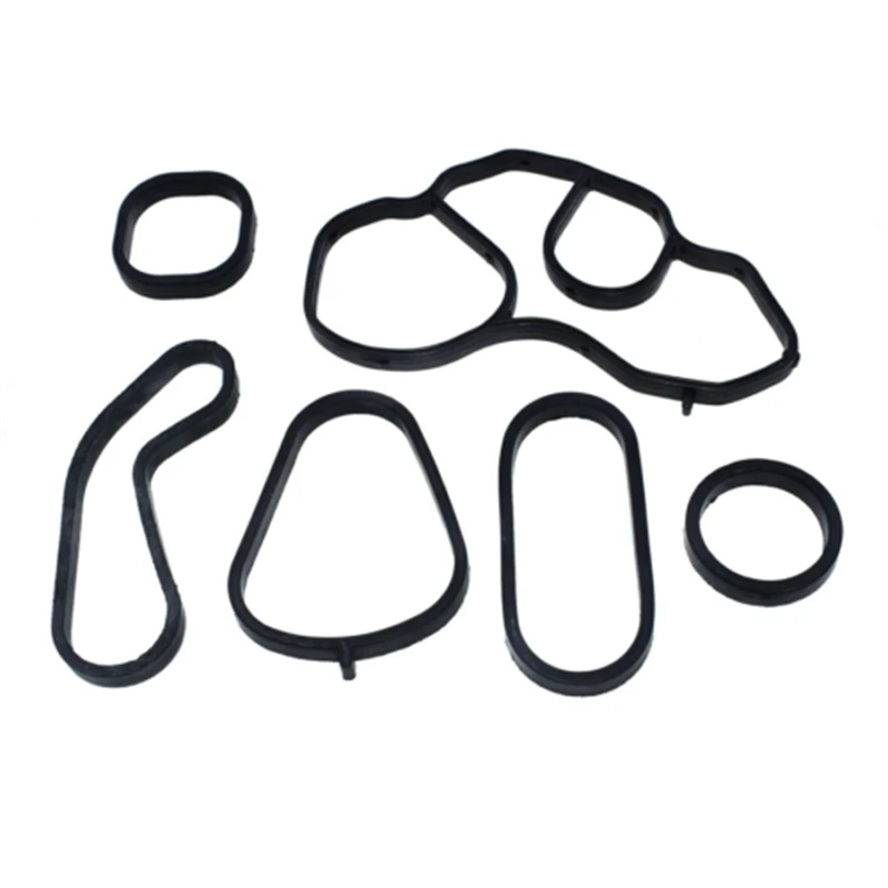 Oil Cooler Seal & Filter Housing Gasket Set For CITROEN Mini Cooper 11427557010 11428643747 11428643758