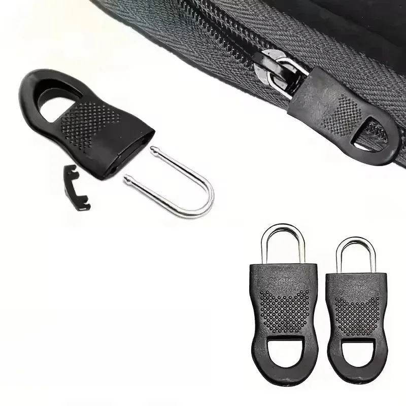 Ersatz-Reißverschlusszieher, werkzeuglos, für Kleidung, Koffer, Rucksack, abnehmbar, abtrennbar, Endverstellung – Detail 7