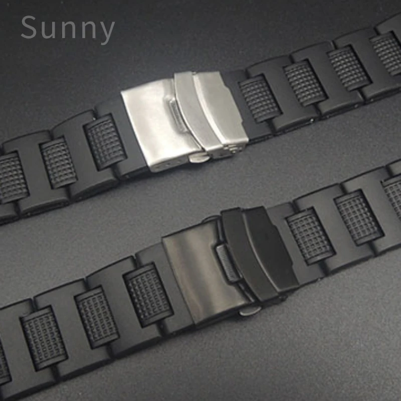 For Casio Ga1100 5441 Waterproof Convex Interface Watch Strap GW-A1000 1100 5240 5311 Plastic Steel Replace Accessories