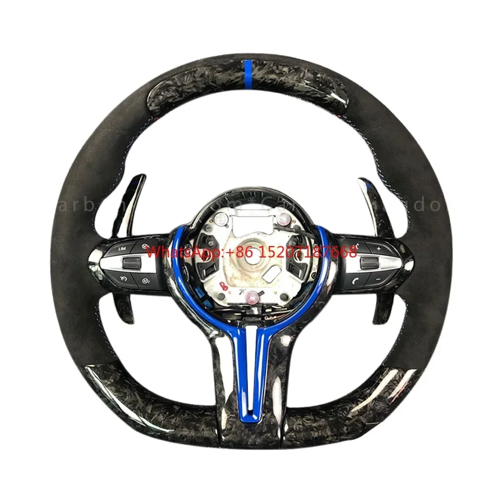 

M Performance Forged Carbon Fiber Perforated Leather Steering Wheel for 3 5 Series F10 F20 F30 F32 F07 X5 E70 E71 M3 M4 M5