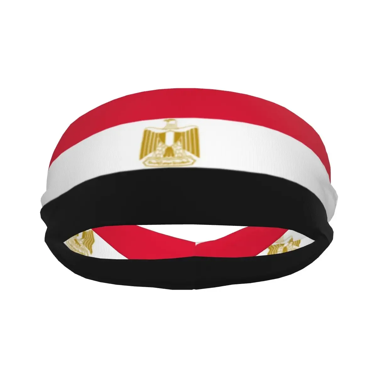 Custom Yemen Emblem Flag Sport Headbands for Women Men Stretchy Moisture Wicking Gym Sweatband