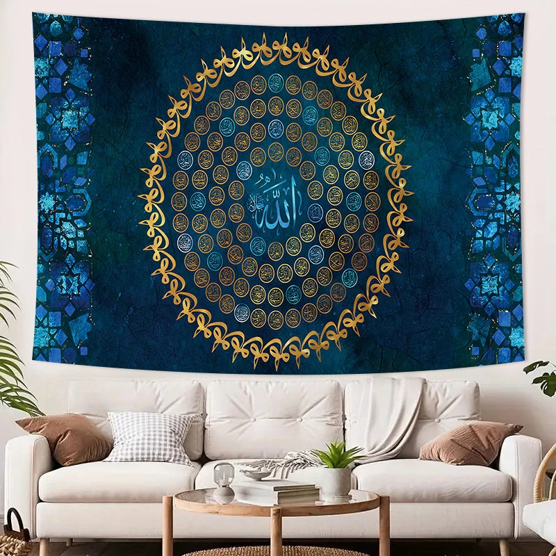 VIKAMA Sacred Mandala Medallion Tapestry, 6 Assorted Designs, Wall Hanging Art for Bedroom Living Room