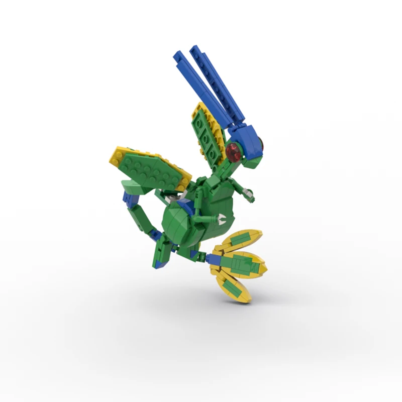 

MOC Anime Figure Building Blocks Model Flygon Action Figure Blocks Toys For Children Antistress Assembly Bricks Kits