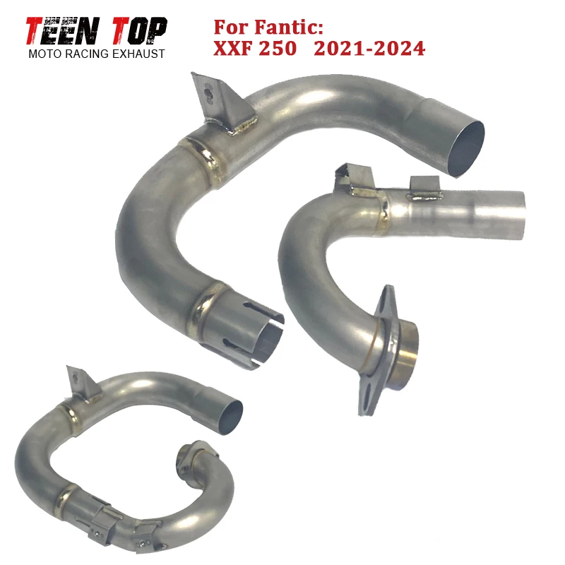 

Dirt Bike Exhaust Pipe For Fantic XXF 250 XXF250 21-24 Exhaust Header YZF250 WR250F 48mm Racer Elbow Escape Moto Front Link Pipe