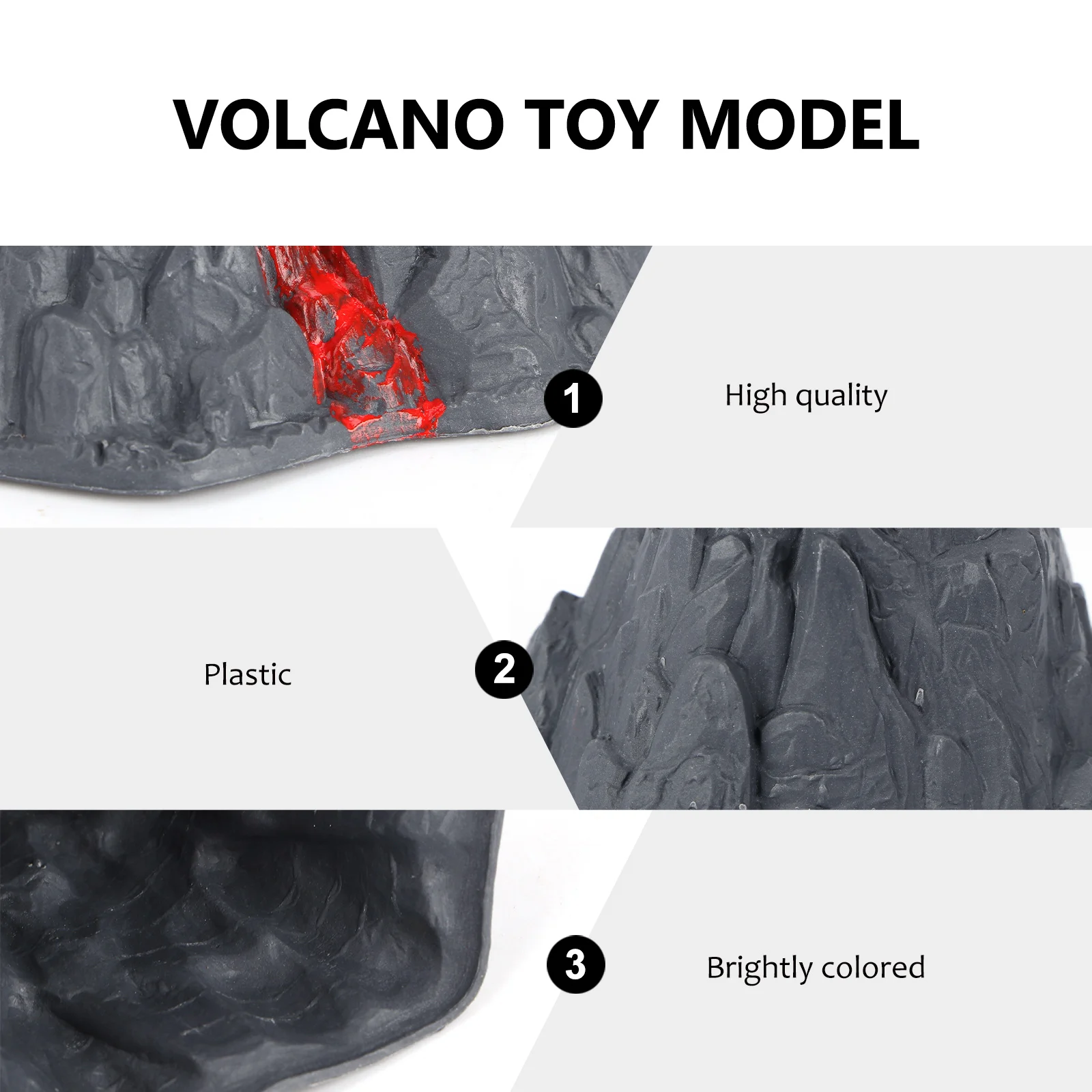 Volcano Model Toy Decor Simulation Artificial Decorations Fake Landscape Adornment