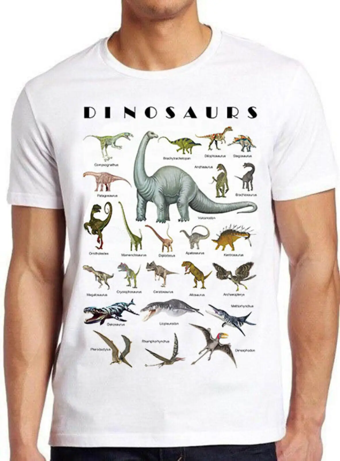 Dinosaurs Wild Nature Prehistor Jurass Funny Art Top Gift Tee T Shirt M1035