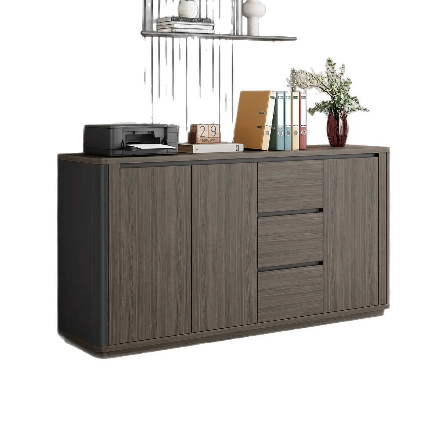 

Office Low Locker File Cabinet Table Side Cabinet Wooden Lock Cabinet Company Office File