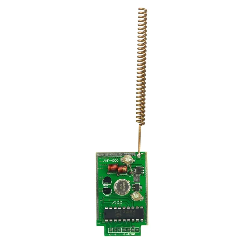 

DC 9V 433MHz 4000 Metre Wireless Transmitter Module Encoded For High Power Wireless Remote Control