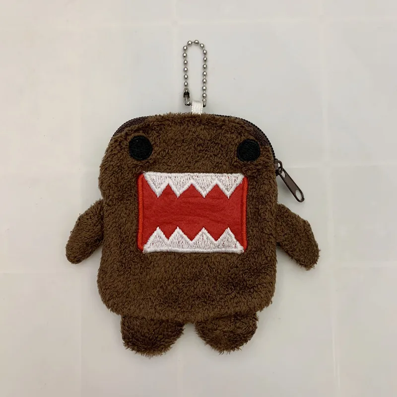 Domo Kun portamonete in peluche portachiavi carino portafoglio Anime Body Mini portamonete piccolo