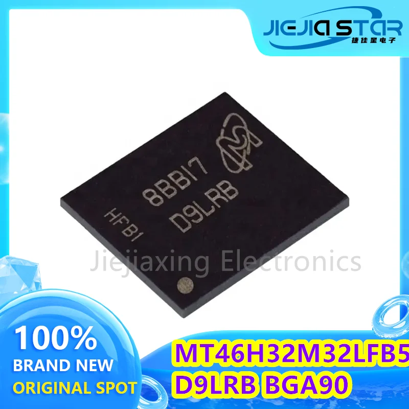 Original Electronics, 100% Brand New, Free Shipping, MT46H32M32LFB5-5 IT:B, 32*32 DDR particles, D9LRB, FBGA-90, 4PCs