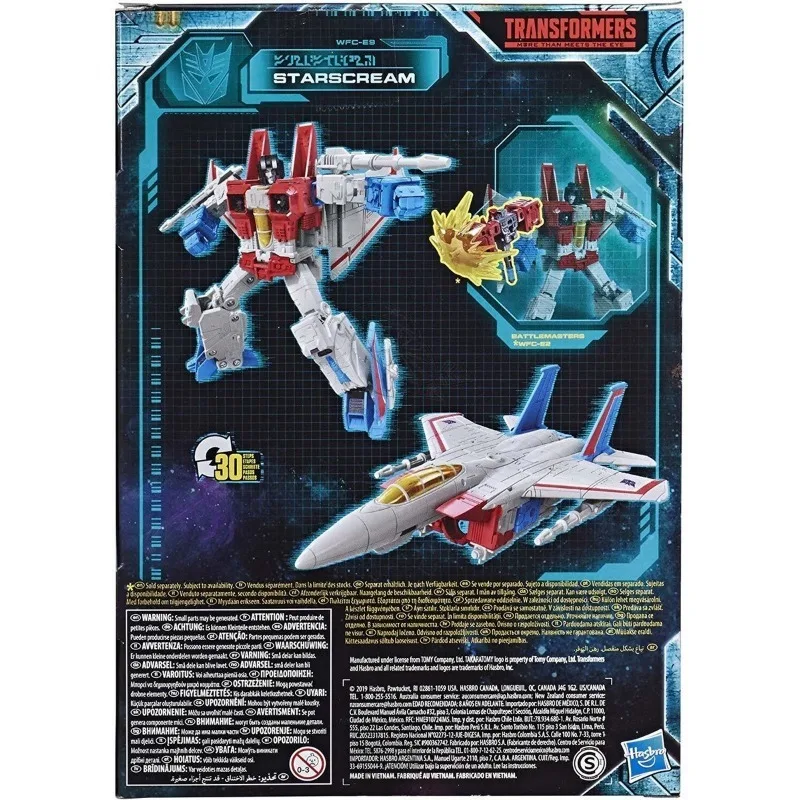 재고 Takara Tomy 트랜스포머 장난감, Earrise Starscream 모델 로봇 컬렉션, 액션 피규어 장난감, 취미 선물