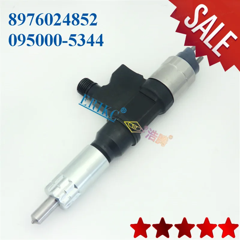 ERIKC Injector 095000-5344 Auto Fuel Spray Gun 5344 Type Diesel Oil Spray Injector 0950005344 8-97602485-6 Engine Inyector