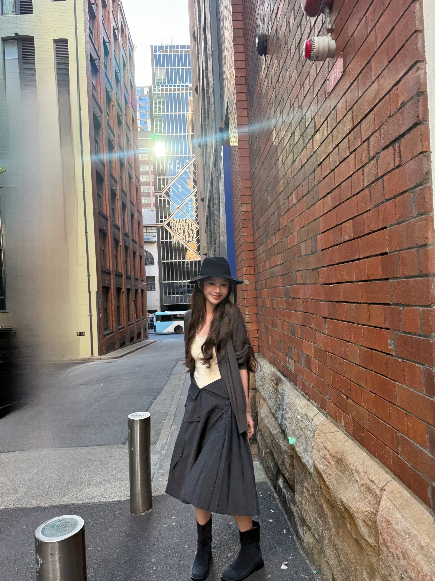 

Асимметричная юбка миди Bla для женщин, повседневная, с низкой талией, из смесового полиэстера, от Yangzifan