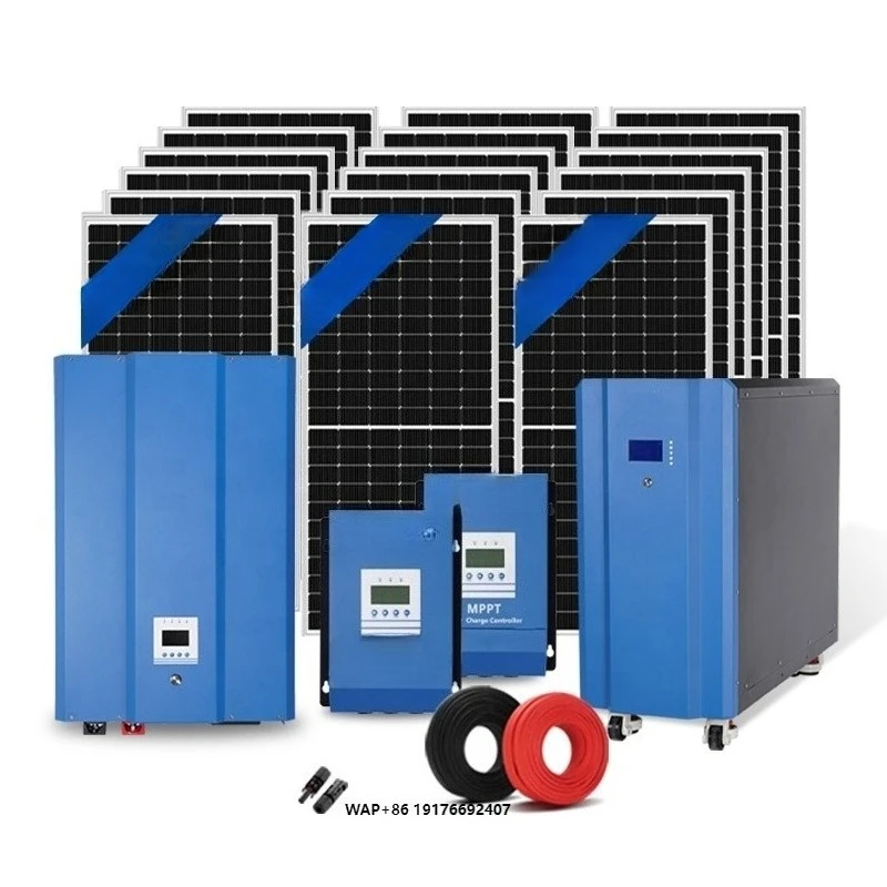 WAKATEK  Complete Set Higher Energy Density 15KWH Off Grid Solar Power System