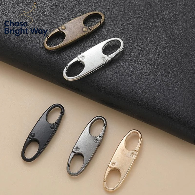 2Pcs Zipper Clip Theft Deterrent Double Opening Zippers Pull Replacement Detachable Zipper Connectors Zipper Lock Carabiner Clip