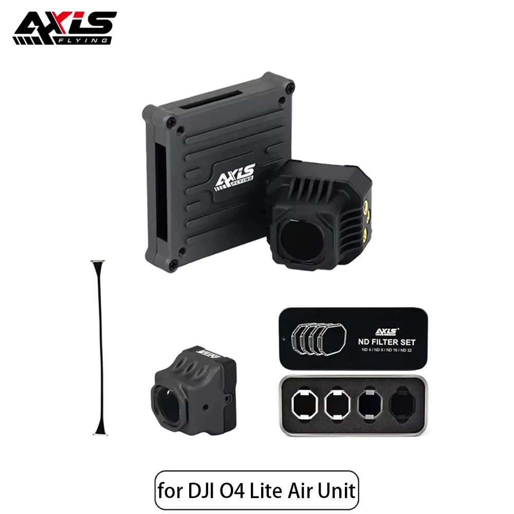 Axisflying Adapts to DJI O4 Lite Air Unit Case Lens Image Transmission Heat Dissipation Aluminum Parts  for DJI O4 Drone FPV