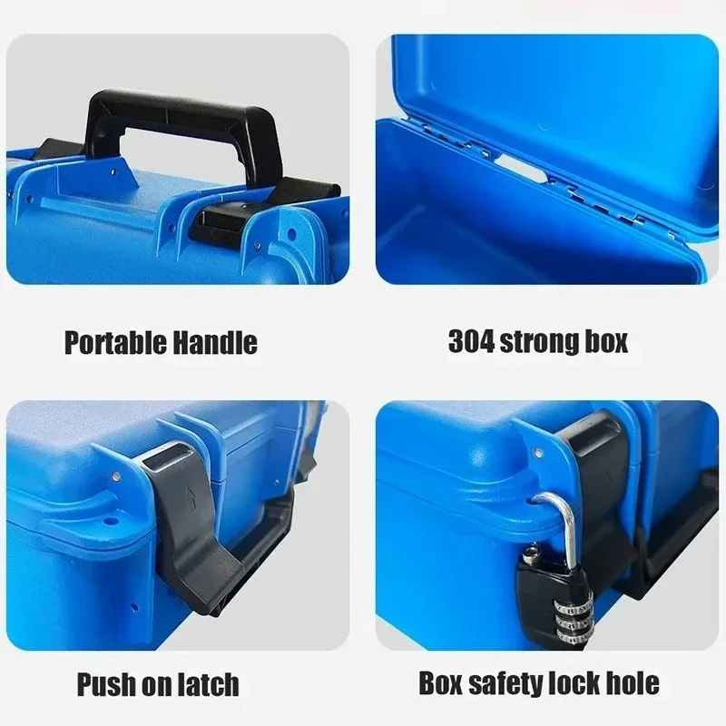 Portable Protective Case Safe Tool Case Professional Tool Box Multifunctional Hard Toolbox Waterproof Electrician Accessories