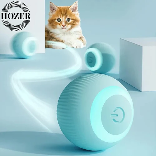 Pelota interactiva para gatos, juguetes inteligentes para gatos, pelota mágica rodante automática para interiores, juguete interactivo electrónico para gatos, accesorios de juego para gatos