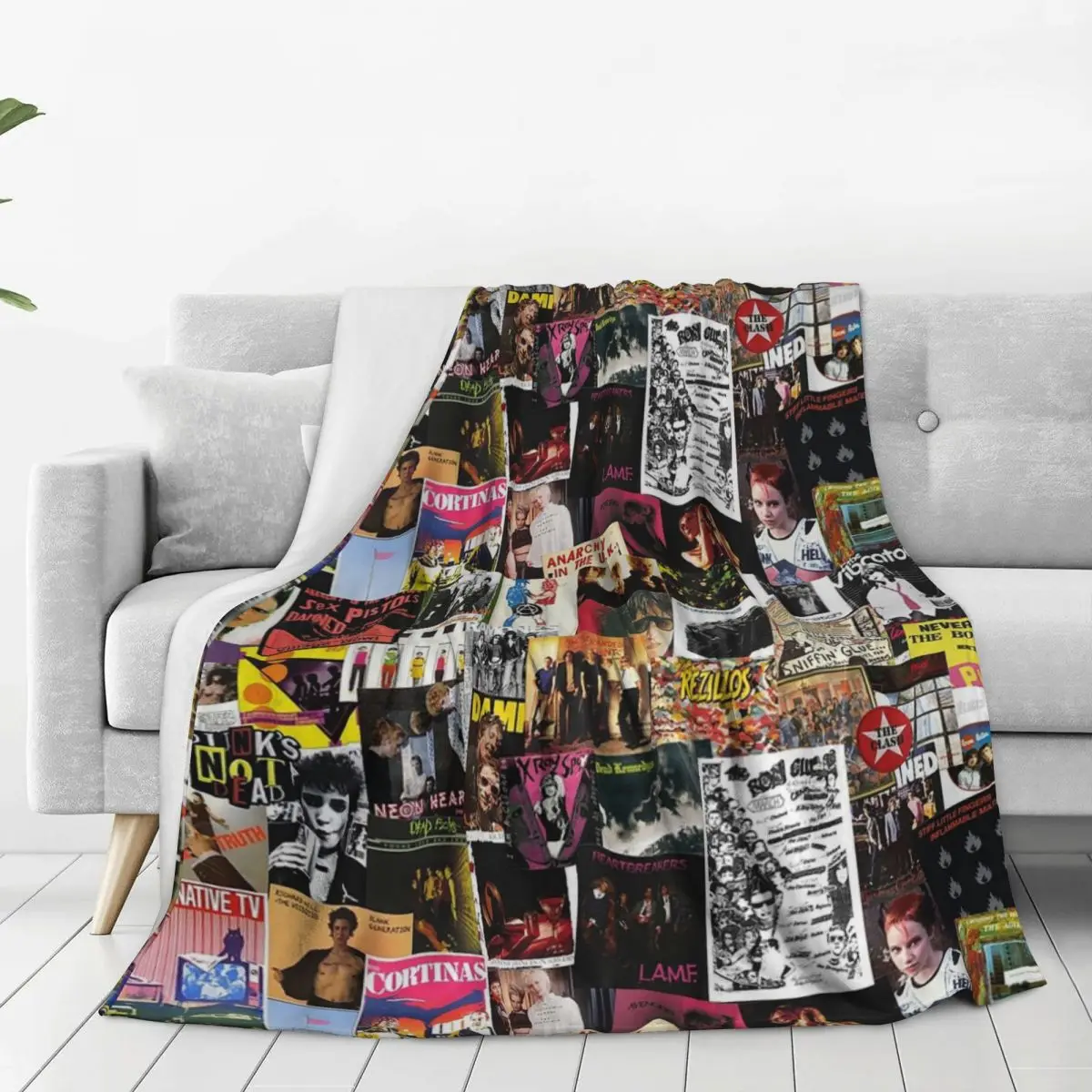 70s Punk Rock Music Blankets Flannel Portable Throw Blankets Sofa Throw Blanket For Couch Bedding Outdoor Throws Bedspread Quilt